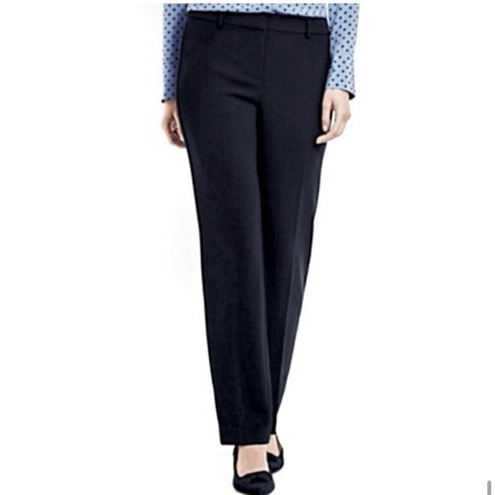 Talbots Heritage Wool Black Straight Leg Pants Size 10